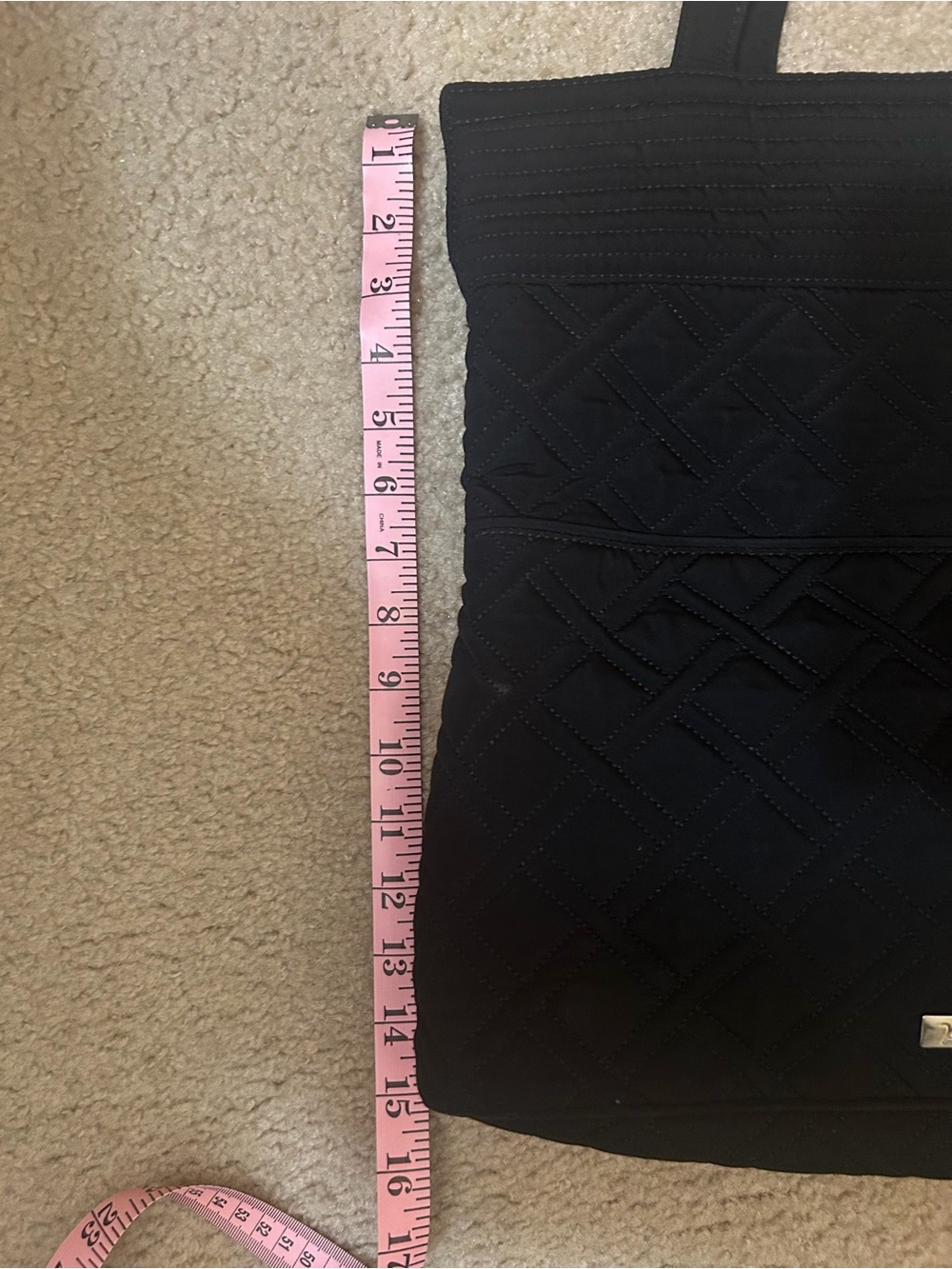 Vera Bradley Black Quilted Tote and Matching Wallet - Picture 10 of 10